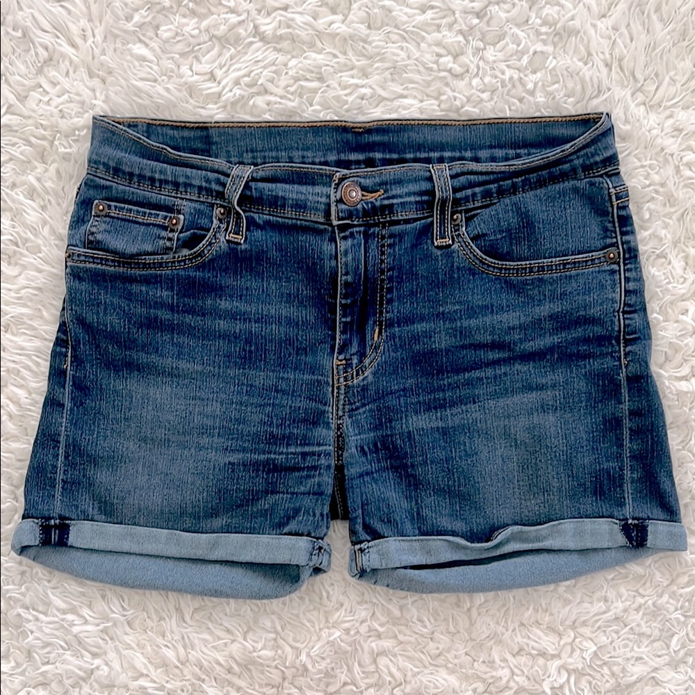 Levi's Jean Denim Shorts Sz 29 Relaxed Fit Casual Summer Midi